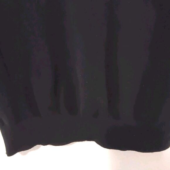 Zara Basic Turtleneck 3/4 Sleeve Sweater Black Size Large Viscose Blend - Picture 9 of 12